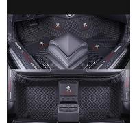HIFFEY Tapis de Sol Voiture pour Peugeot 508 SW II WaWgon Active Pack/508SW GT 2018-2023 2024 Cuir Tapis de Voiture imperméable Antidérapant Moquette Tapis de Couverture Complète Accessoires,Black