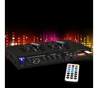 Amplificateur Hi-Fi 270 W Système événementiel Bluetooth Télécommande USB MP3 en kit, y compris 2 microphones