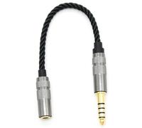 HIFI 4.4MM Balanced Headphone Adapter Audio Cable 4.4 XLR 4 Pin Male to Female Angle