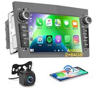HiFi+64G Android Autoradio Carplay sans Fil pour Opel Astra H/Zafira B/Corse C D, 7 Pouces écran Tactile pour Voiture avec HiFi Android Auto Bluetooth FM/RDS GPS Caméra de Recul
