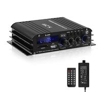 Hifi Amplificateur Audio,S-299 4.1 Canaux Bluetooth 5.0 Mini Domestiques Amplificateur De Puissance Rms 40wx4 Max 800w Puissance Active Subwoofer Dc 12v/5a Pour Haut Avec USB/SD Slot AUX