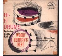hifi drums , buddy rich,woody hermans herd, - hifi drums featuring buddy rich,woody hermans herd,skinned,skinned again chuck flores,EP F2-708 EAP1015