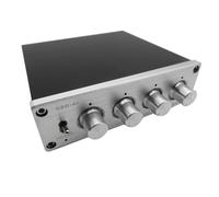 Hifi Sans Perte 1 EntréE 4 Sorties Rca Hub Distributeur Audio SéLecteur de Signal Commutateur de Source Amplificateur de Volume (Argent)