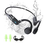 HIFI WALKER-Casque à Conduction Osseuse, IPX8 Ecouteur Natation avec Lecteur MP3 Intégré de 32 Go, Écouteurs Bluetooth 5.3 Casque sans Fil, Idéal pour Course à Pied, Cyclisme, Fitness et Bureau