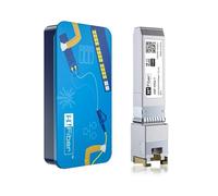 HiFiber 10Gb SFP+ RJ45 Transceiver, 10Gbase-T SFP+ Module Ethernet Compatible 10G/5G/2.5G/1.25G, Puce Marvell 113C, Compatible avec Cisco, Ubiquiti UniFi, Meraki, MikroTik, 30 m