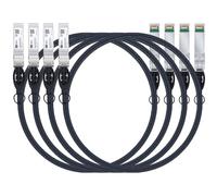 HiFiber 2 mètres (Lot de 4) Câble 10G SFP+ DAC, 10GBASE-CU Twinax Passif | Compatible avec Cisco,Ubiquiti UniFi,Netgear,TP-Link pour Commutateur,Carte Réseau (NIC), Serveur et NAS