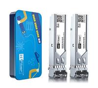 HiFiber pour HPE 1000BASE-SX SFP Transceiver, 1.25G SFP to LC multimode Fiber Module (J4858A, J4858B, J4858C, Aruba J4858D) supporte Les switchs HPE ProCurve,2pack