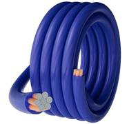 HiFind True Spec Câble d'alimentation/de terre bleu de calibre 4 4 AWG, 7,6 m, transparent, flexible, doux au toucher, pour voiture, haut-parleur, solaire, marine, générateur, automobile, camping-car