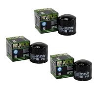 Hiflo HF202 Lot de 3 filtres à huile pour Honda Kawasaki