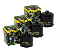 Hiflo HF204RC Lot de 3 filtres à huile pour Arctic Cat Kawasaki