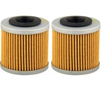 Hiflofiltro HF563 Filtre à huile en acier pour moto Street-Cruiser, OEM (Lot de 2)