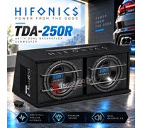 HiFonics Subwoofer actif TDA-250R V2 double bass-reflex 2 x 25 cm (10") 600 W