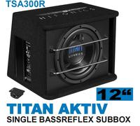 Hifonics TSA300R 30 cm (12") Active Bass Reflex Subwoofer 600 Watt