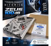 Pack butyle aluminium Hifonics ZEUS100dB 8 x tapis isolants auto-adhésifs épa...