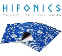 HIFONICS ZEUS 140dB Alu Butyl 1,48m² AluButyl 2mm d'épaisseur 8 plaques auto-...