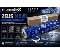 Hifonics 140dB Zeus Alubutyl Auto-Adhésif 8 Nattes A 500 x 370mm (1,48 Qm )