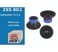 Subwoofer 20Cm 2+2 Ohms HIFONICS ZXS-8D2