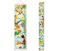 HIFOT Tableau de croissance pour enfants - Tableau de mesure de la hauteur - Licorne/sirène/dinosaure/espace extérieur - Règles murales sur toile pour décoration de chambre de bébé - 190 x 20 cm