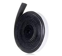 HIFROM Joint d'étanchéité auto-adhésif - 2,5 m - Épaisseur : 3,5 mm - Résistant à la chaleur - Pour fenêtre, cheminée et tuyau de poêle - Largeur : 12 mm, Noir