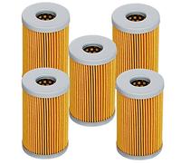 HIFROM (Pack of 5) Fuel Filter Element 1A001-43160 15521-43160 Compatible with Kubota D&V Series Engine L235 L2250 L2650 L275 L2850 L2900 L2950 L2650 L4300 M5400 FF2000