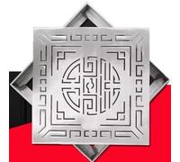 HIFRQVVC Couvercles de Drain extérieurs, Couvercles de Drain carrés extérieurs en Acier Inoxydable 304, Largeur 20 à 40 cm(40x40x3cm(15.7x15.7x1.18in))