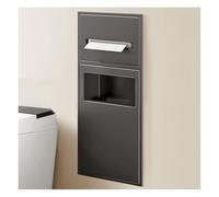 HIFRQVVC Niche de Rangement en Acier Inoxydable, Stainless Steel Shower Caddy Trash Can Shelves No Tile Install Multicolor Multiple Sizes(Grey,60x28x13.5cm)