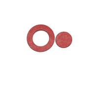 HIFRQVVC Papier d'orge adhésif isolant, 18650 21700 26650 Insulation Gaskets Red Green Hollow Solid Multiple(Hollow Red 50Pcs,21700 Gasket)