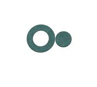 HIFRQVVC Papier d'orge adhésif isolant, 18650 21700 26650 Insulation Gaskets Red Green Hollow Solid Multiple(Hollow Green 50Pcs,18650 Gasket)