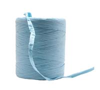 HIFRQVVC Ruban en Papier Raphia, Ficelle, Paquet de 3 Fils Paille en Papier Raphia, 180 m par Rouleau, Multicolores for Le Crochet et l'artisanat(Sky Blue)