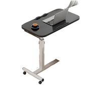 HIFRQVVC Table d'appoint en Forme de C réglable en Hauteur, Table de lit roulante Portable réglable, Bureau d'ordinateur Multicolore 55x32cm Hauteur 65-95cm(B)