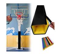 HIFRQVVC Tapis de Protection pour Poteau de Basket-Ball, Coussin de Poteau Basket-Ball for poteaux carrés, Multicolore, Plusieurs Tailles(Black,6"x6"(15x15cm))
