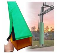 HIFRQVVC Tapis de Protection pour Poteau de Basket-Ball, Coussin de Poteau carré, Multicolore, Plusieurs Tailles, 6 Pieds, 1 Pouce d'épaisseur(Green,5"x5"(13x13cm))