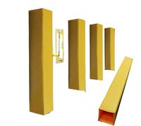 HIFRQVVC Tapis de Protection pour Poteau de Basket-Ball, Coussinet de Poteau Basket-Ball 72 Pouces Multicolore for poteaux carrés 2,5x2,5 à 12x12 1 pièces(Yellow,8"x8" (20.3x20.3cm))