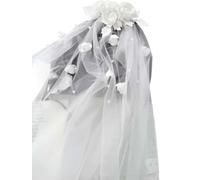 HIFRQVVC Voiles de future mariée, Voile de mariage romantique en forme bouton Rose, accessoires tête mi-longs for mariée