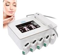 HIFU Appareil De Beauté Pour Soins Du Visage À Domicile - Raffermissement Cutané en 40 Min | Réduction Double Menton & Rides du Cou | Sans Temps de Récupération,5heads