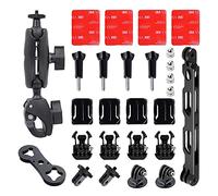 Higatful Ensemble d'accessoires de Moto pour Insta360 One X3, X2, One X, One R, Gopro Hero Max, Fusion, caméra d'action DJI OSMO