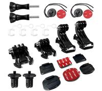 Higatful Kit d'accessoires de fixation pour casque compatible avec Insta360 ACE Pro ONE X3 X2 X RS R GO 3 2, GoPro Hero 12 11 10 9 8 7 6 5 Max Fusion Session et caméras d'action DJI Osmo