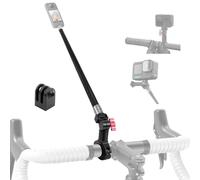 Higatful Perche à selfie pour guidon de moto Insta360, kit de fixation de serrage compatible avec Insta 360 X4 X3 X2 X, Go Pro Hero 13 et DJI OSMO Action 5 Pro Camera