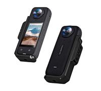 Higatful Support à action horizontale pour Insta360 X4, adaptateur coudé vertical en aluminium à 90 degrés pour Insta 360 X4 (noir)