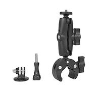 Higatful Support de Moto pour Pince de Guidon pour Insta360 One X2, X, One R, GO 2, GoPro Hero, Accessoires d'adaptateur de Support de Pince Super