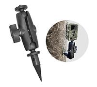 Higatful Trail Support de caméra noir, compatible avec insert fileté 6,35 mm x 20, prend en charge GoPro, Insta360 ONE X2, DJI OSMO Action 2, caméra de jeu Trail Hunting Rotatif, support d'arbre