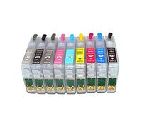 HIGGEL Accessoires d'imprimante T0961-T0969 Cartouche d'encre de Recharge pour imprimante Compatible avec Epson Stylus Photo R2880 avec Puce de réinitialisation Automatique