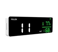 High Accuracy Wall Mounted Air Quality Monitors Space Saving for Temperature Moisture Pollen & Dust Detection Intelligent Alarm