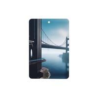 High Bridge Over The Sea Lot de 4 désodorisants rectangulaires à suspendre pour chambre à coucher, salle de bain