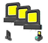 High Brightness Floodlight, for All Power Tool Batteries, Cordless Led Work Light Waterproof, Garages, Lathes, Factories (green,3pcs)