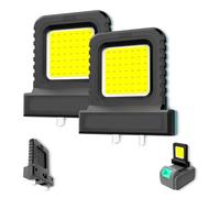 High Brightness Floodlight, for All Power Tool Batteries, Cordless Led Work Light Waterproof, Garages, Lathes, Factories (green,2pcs)