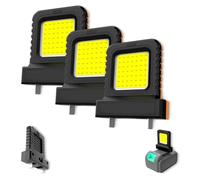 High Brightness Floodlight, for All Power Tool Batteries, Cordless Led Work Light Waterproof, Garages, Lathes, Factories (orange,3pcs)