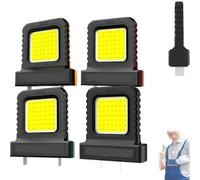 High Brightness Floodlight - for All Power Tool, Battery Operated Floodlights Outdoor, Lithium Battery Lighting Light for Electric Tools, Cordless LED Work Light Waterproof, for Lighting (orange)