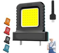 High Brightness Floodlight - for All Power Tool, Battery Operated Floodlights Outdoor, Lithium Battery Lighting Light for Electric Tools, Cordless LED Work Light Waterproof, for Lighting (2pcs-A)