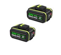 High Capacity 20V 8000mAh Replacement Battery Compatible For Worx power tools WA3572 WU268 WX176(A -6.0Ah 2pcs)